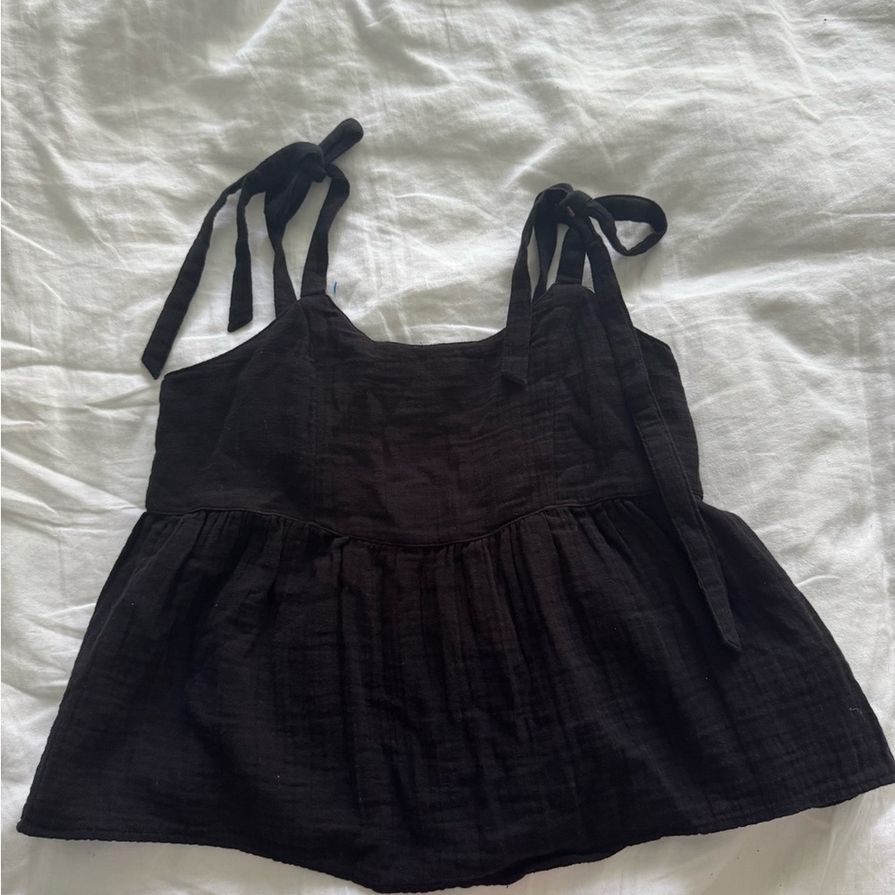 Old Navy Black Babydoll Top